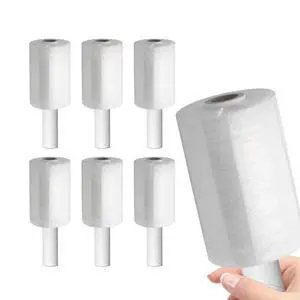 Shrink Wrap Roll for Moving | 80 Gauge 5" x 1000 FT Plastic Wraps for Packing | Clear Stretch Film for Pallets, Furniture, Boxes & Storage Protection - 6 Pack Shrink Wrap Roll for Moving | 80 Gauge 5" x 1000 FT Plastic Wraps for Packing | Clear Stretch Film for Pallets, Furniture, Boxes & Storage Protection - 6 Pack