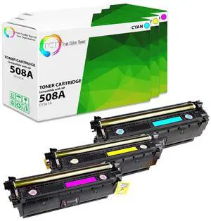 508A Compatible Toner Cartridge for HP CF361A CF362A CF363A 3PK | For HP LaserJet Enterprise M552, M553, M577 Printers, Cyan, Magenta, Yellow, Page Yield: 5,000 Each, With Chip 508A Compatible Toner Cartridge for HP CF361A CF362A CF363A 3PK | For HP LaserJet Enterprise M552, M553, M577 Printers, Cyan, Magenta, Yellow, Page Yield: 5,000 Each, With Chip
