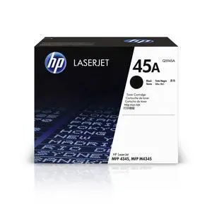 Original 45A Black Toner Cartridge | Works LaserJet 4345 MFP Series, LaserJet M4345 MFP Series | Q5945A Original 45A Black Toner Cartridge | Works LaserJet 4345 MFP Series, LaserJet M4345 MFP Series | Q5945A