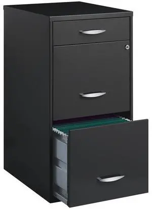 3 Drawers 27.32" Vertical Charcoal Metal Filing Cabinet Lockable Pre-Assembled Stationary Letter Size for Home, Office 3 Drawers 27.32" Vertical Charcoal Metal Filing Cabinet Lockable Pre-Assembled Stationary Letter Size for Home, Office