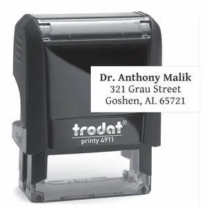 Personalized Return Address Stamp - Rubber Stamp (Small) | Easy-to-Read Imprint, Crisp Impressions, Built-In Self-Inking Mechanism, Replaceable Ink Pad, High-Volume Mailing Personalized Return Address Stamp - Rubber Stamp (Small) | Easy-to-Read Imprint, Crisp Impressions, Built-In Self-Inking Mechanism, Replaceable Ink Pad, High-Volume Mailing