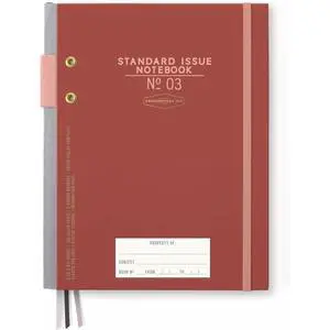 Standard Issue 3 Planner, Rosewood & Blush, 6.75x8.5 in | Undated Daily Planner & Writing Journal, 192 Lined Pages, Pen Holder, Small Notebook for Work & Journaling Standard Issue 3 Planner, Rosewood & Blush, 6.75x8.5 in | Undated Daily Planner & Writing Journal, 192 Lined Pages, Pen Holder, Small Notebook for Work & Journaling