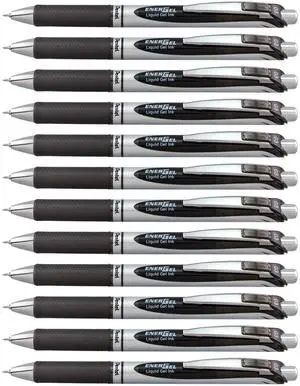 EnerGel RTX Retractable Liquid Gel Pen, Extra Fine Line, Needle Tip, Black Ink,12 pack (BLN73-A) EnerGel RTX Retractable Liquid Gel Pen, Extra Fine Line, Needle Tip, Black Ink,12 pack (BLN73-A)