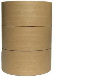 3'' x 650 Feet Reinforced Water Activated Gummed Kraft Paper Tape, for Standard-Duty 30 lbs Break Strength, Secure Packing Shipping, Tamper Evident Gummed Tape, Brown - 3 Rolls 3'' x 650 Feet Reinforced Water Activated Gummed Kraft Paper Tape, for Standard-Duty 30 lbs Break Strength, Secure Packing Shipping, Tamper Evident Gummed Tape, Brown - 3 Rolls