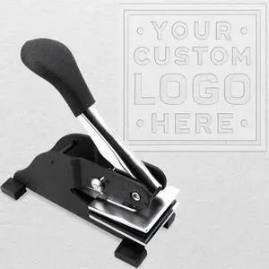 Personalized Business Custom Square Logo or Text Embosser Personalized Business Custom Square Logo or Text Embosser