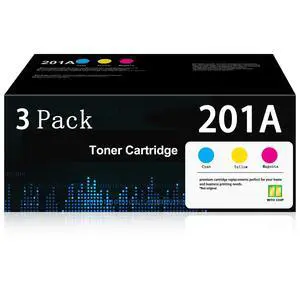 201A Toner Cartridge (3-Pack), Compatible for HP 201A CF401A CF402A CF403A | Cyan/Magenta/Yellow, work for Color Laserjet Pro MFP M277dw M252dw M277C6 M277n M252n M277 M252 Series Printer (with Chip) 201A Toner Cartridge (3-Pack), Compatible for HP 201A CF401A CF402A CF403A | Cyan/Magenta/Yellow, work for Color Laserjet Pro MFP M277dw M252dw M277C6 M277n M252n M277 M252 Series Printer (with Chip)