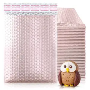 Metallic Bubble Mailers, Rose Gold 9.5 x 13.5 Inch Self Seal Padded Envelopes, Pack of 250 Bubble Packaging Envelopes for Shipping and Mailing Metallic Bubble Mailers, Rose Gold 9.5 x 13.5 Inch Self Seal Padded Envelopes, Pack of 250 Bubble Packaging Envelopes for Shipping and Mailing