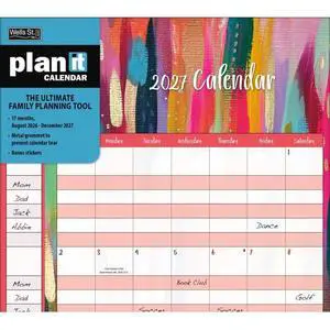 EttaVee 2027 Plan It Wall Calendar by EttaVee EttaVee 2027 Plan It Wall Calendar by EttaVee