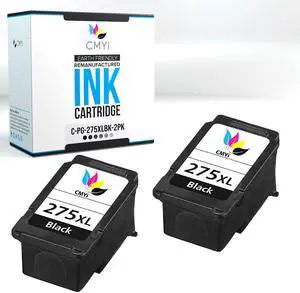 PG-275XL High Yield Black Replacement Ink Cartridge for Canon PIXMA TS3522 TR4720 TS3520 TS3500 TR4700 Printers (2 Black) PG-275XL High Yield Black Replacement Ink Cartridge for Canon PIXMA TS3522 TR4720 TS3520 TS3500 TR4700 Printers (2 Black)
