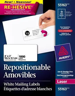 AVE55163 - Repositionable Mailing Label AVE55163 - Repositionable Mailing Label