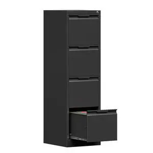 Metal File Cabinet with Lock, 4 Drawer Filing Cabinet for Home Office, Locking Vertical Filing Cabinet for A4/F4/Lagel/Letter Assembly Required (Black, 4 Drawer) Metal File Cabinet with Lock, 4 Drawer Filing Cabinet for Home Office, Locking Vertical Filing Cabinet for A4/F4/Lagel/Letter Assembly Required (Black, 4 Drawer)