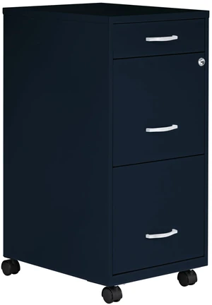 Mobile 3 Drawer Locking Filing Cabinet | Pre-Assembled Steel Construction | Space-Saving Design is Perfect for Home and Small Office | Letter-Size | Assembled in North America Mobile 3 Drawer Locking Filing Cabinet | Pre-Assembled Steel Construction | Space-Saving Design is Perfect for Home and Small Office | Letter-Size | Assembled in North America