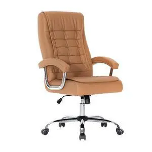 Executive Office Chair Adjustable Leather Chair High Back Swivel Office Desk Chair with Padded Armrest 350lbs Load-Bearing Spring Seat Computer Desk Chair for Home Office, Khaki Executive Office Chair Adjustable Leather Chair High Back Swivel Office Desk Chair with Padded Armrest 350lbs Load-Bearing Spring Seat Computer Desk Chair for Home Office, Khaki