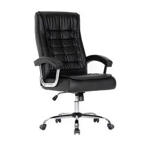Executive Office Chair Adjustable Leather Chair, High Back Swivel Office Desk Chair with Padded, Armrest 350lbs Load-Bearing Spring Seat Computer Desk Chair for Home Office, Black Executive Office Chair Adjustable Leather Chair, High Back Swivel Office Desk Chair with Padded, Armrest 350lbs Load-Bearing Spring Seat Computer Desk Chair for Home Office, Black