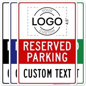 Custom No Parking Sign, Custom Reserved Parking Signs for Business, 10x14 Inches, Rust Free.040 Aluminum, Fade Resistant, Made in USA by (Corner Holes) Custom No Parking Sign, Custom Reserved Parking Signs for Business, 10x14 Inches, Rust Free.040 Aluminum, Fade Resistant, Made in USA by (Corner Holes)