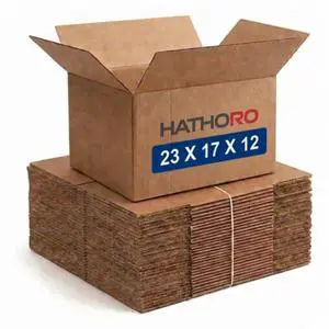 23x17x12" Large Shipping Boxes (10-Pack) | Kraft Corrugated Cardboard Boxes for Packing, Moving and Storage, Multi Purpose Use| Single-Wall, 65 lbs 23x17x12" Large Shipping Boxes (10-Pack) | Kraft Corrugated Cardboard Boxes for Packing, Moving and Storage, Multi Purpose Use| Single-Wall, 65 lbs
