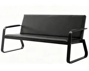 3-Seat Waiting Room Bench with Armrest PU Leather Office Waiting Room Furniture, Office Guest Seating Lobby Conference Reception Chair for Airport Clinic Hospital 3-Seat Waiting Room Bench with Armrest PU Leather Office Waiting Room Furniture, Office Guest Seating Lobby Conference Reception Chair for Airport Clinic Hospital