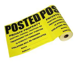 200 Custom Posted Yellow Private Property Signs - 11" x 11" | Outdoor, Weatherproof Tear- Resistant Tyvek High Visibility Fade Resistant Warning No Trespassing Hunting Fishing Made in USA 200 Custom Posted Yellow Private Property Signs - 11" x 11" | Outdoor, Weatherproof Tear- Resistant Tyvek High Visibility Fade Resistant Warning No Trespassing Hunting Fishing Made in USA