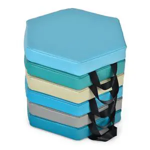 6PCS Floor Cushions for Kids, 15 Inch Flexible Alternative Portable Classroom Seating with Handles, Easy to Clean, Thick Soft Foam Hexagon Comfy Seats for Daycare Preschool (Hexagon, Blue) 6PCS Floor Cushions for Kids, 15 Inch Flexible Alternative Portable Classroom Seating with Handles, Easy to Clean, Thick Soft Foam Hexagon Comfy Seats for Daycare Preschool (Hexagon, Blue)
