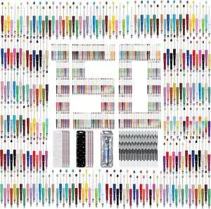 150 Pcs Beadable Pen Kit, Multicolor DIY Craft Pens with Refills & Bags | 50 Ballpoint Pens+50 Refills+50 Bags-Gift for Students & Teachers,School Supplies,Office Accessories (Beads Not Included) 150 Pcs Beadable Pen Kit, Multicolor DIY Craft Pens with Refills & Bags | 50 Ballpoint Pens+50 Refills+50 Bags-Gift for Students & Teachers,School Supplies,Office Accessories (Beads Not Included)