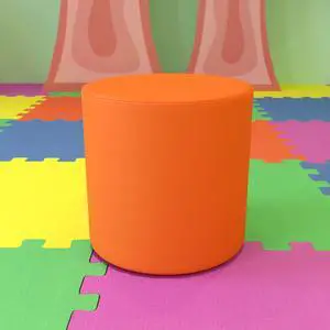 Orange 18" H Soft Seating Flexible Circle | For Classrooms and Common Spaces, Flexible Seating, Easy to Move Orange 18" H Soft Seating Flexible Circle | For Classrooms and Common Spaces, Flexible Seating, Easy to Move