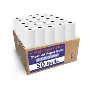 2 5/16" x 209' Thermal Paper (50 Rolls/Case) - BPA Free 2 5/16" x 209' Thermal Paper (50 Rolls/Case) - BPA Free