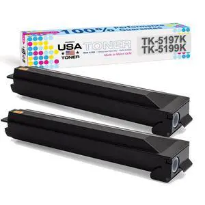 Compatible Replacement for Kyocera TK-5197K, TK-5199K TASKalfa 306ci, 307ci, 308ci, Copystar CS306ci, CS307ci, CS 308ci (Black, 2 pk) Compatible Replacement for Kyocera TK-5197K, TK-5199K TASKalfa 306ci, 307ci, 308ci, Copystar CS306ci, CS307ci, CS 308ci (Black, 2 pk)