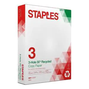 30% Recycled Copy Paper, 8.5x11 Inch, 20 lb., 92 Bright, 500/Rm | Eco-friendly multipurpose paper for everyday office, school & home printing 30% Recycled Copy Paper, 8.5x11 Inch, 20 lb., 92 Bright, 500/Rm | Eco-friendly multipurpose paper for everyday office, school & home printing