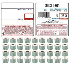 Labels LST-8040 Thermal 36 Rolls - 18,000 Labels 58 x 60mm Printer Printing Scale Compatible with CAS LP-1000 CL-5000 CL-5500 CL-7200, Easy Weigh LS-100, VisionTech DLP-300 (8040, 36 Rolls) Labels LST-8040 Thermal 36 Rolls - 18,000 Labels 58 x 60mm Printer Printing Scale Compatible with CAS LP-1000 CL-5000 CL-5500 CL-7200, Easy Weigh LS-100, VisionTech DLP-300 (8040, 36 Rolls)