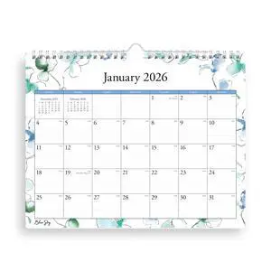 2026 Monthly Wall Calendar, 11"x8.75", Lindley | January 2026 - December 2026, Durable Twin Wire Binding, For Home, Office And Classrooms 2026 Monthly Wall Calendar, 11"x8.75", Lindley | January 2026 - December 2026, Durable Twin Wire Binding, For Home, Office And Classrooms