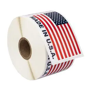 Made in USA (Not Postage Stamps) (2" x 3") | Pre-Printed Labels/Stickers, 500 Labels per Roll, 28 Rolls Made in USA (Not Postage Stamps) (2" x 3") | Pre-Printed Labels/Stickers, 500 Labels per Roll, 28 Rolls