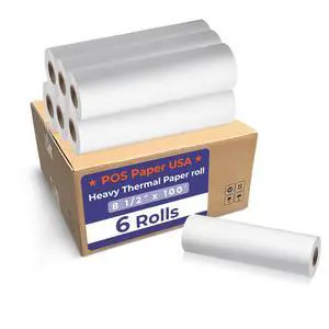 8 1/2" x 100' Heavy Thermal Paper for Brother PocketJet Printers (6 Rolls/Case) - BPA Free 8 1/2" x 100' Heavy Thermal Paper for Brother PocketJet Printers (6 Rolls/Case) - BPA Free