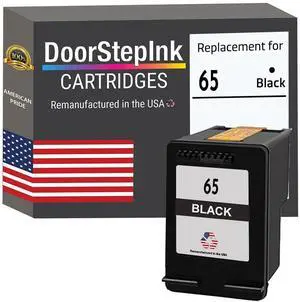 65 Black Remanufactured Ink Cartridge Replacement for HP 65 - Compatible with DeskJet 2633/2655/3758, Envy 5055/5020/5032 - Standard Yield 1-Pack 65 Black Remanufactured Ink Cartridge Replacement for HP 65 - Compatible with DeskJet 2633/2655/3758, Envy 5055/5020/5032 - Standard Yield 1-Pack