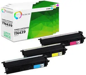 TN439 Compatible Toner Cartridge for TN439C TN439M TN439Y 3PK | For Brother HL-L8360CDW, L8360CDWT, MFC-L9570CDW Printers, Cyan, Magenta, Yellow, Page Yield: 9,000 Each, Ultra High Yield TN439 Compatible Toner Cartridge for TN439C TN439M TN439Y 3PK | For Brother HL-L8360CDW, L8360CDWT, MFC-L9570CDW Printers, Cyan, Magenta, Yellow, Page Yield: 9,000 Each, Ultra High Yield