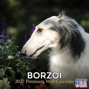Borzoi Calendar 2026-2027, 16-Month 12x12 Wall Calendar | 2026-2027 Calendar, Dog Lover Gift, Made in USA, Thick 100# No-Bleed Paper, Large Writing Blocks, 12x12, US Holidays Borzoi Calendar 2026-2027, 16-Month 12x12 Wall Calendar | 2026-2027 Calendar, Dog Lover Gift, Made in USA, Thick 100# No-Bleed Paper, Large Writing Blocks, 12x12, US Holidays