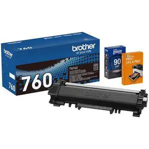 Genuine TN760 Black High Yield Toner Cartridge, Up to 3,000 Pages, Bundle with Deco Essentials Printer eBook, for HL-L2350DW, MFC-L2710DW, MFC-L2750DW, HL-L2395DW Genuine TN760 Black High Yield Toner Cartridge, Up to 3,000 Pages, Bundle with Deco Essentials Printer eBook, for HL-L2350DW, MFC-L2710DW, MFC-L2750DW, HL-L2395DW