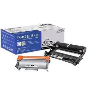 1 Pack TN450 TN-450 Toner Cartridge and 1 Pack DR420 DR-420 Drum Unit: Compatible TN450 DR420 Replacement for Brother TN450 7065DN IntelliFax-2840 2940 HL-2220 2230 2275DW MFC-7240 7360N Printer 1 Pack TN450 TN-450 Toner Cartridge and 1 Pack DR420 DR-420 Drum Unit: Compatible TN450 DR420 Replacement for Brother TN450 7065DN IntelliFax-2840 2940 HL-2220 2230 2275DW MFC-7240 7360N Printer
