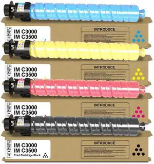 IM C3000 IM C3500 IMC3000 IMC3500 Toner Cartridge High Yield | Compatible with Ricoh 842251 842252 842253 842254 for Savin Lanier IM C3000 IM C3500 Printer(4 Pack) IM C3000 IM C3500 IMC3000 IMC3500 Toner Cartridge High Yield | Compatible with Ricoh 842251 842252 842253 842254 for Savin Lanier IM C3000 IM C3500 Printer(4 Pack)