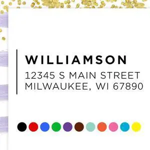Personalized Return Address Stamp Custom Self Inking Rubber Stamp (Large, Modern Line) Personalized Return Address Stamp Custom Self Inking Rubber Stamp (Large, Modern Line)