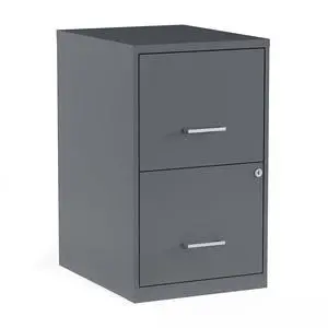Vertical File Cabinet, Letter/Legal, 2-Drawer, Locking, Graphite | Compatible storage for letter and legal documents in offices Vertical File Cabinet, Letter/Legal, 2-Drawer, Locking, Graphite | Compatible storage for letter and legal documents in offices