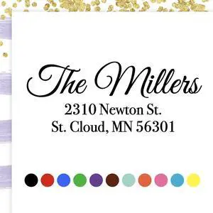 Personalized Return Address Stamp Custom Self Inking Rubber Stamp (Large, Great Vibes) Personalized Return Address Stamp Custom Self Inking Rubber Stamp (Large, Great Vibes)