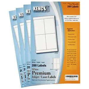 Premium White Address Shipping UPC Laser/Inkjet Labels Made in The USA (4" X 6" 800 Labels) Premium White Address Shipping UPC Laser/Inkjet Labels Made in The USA (4" X 6" 800 Labels)
