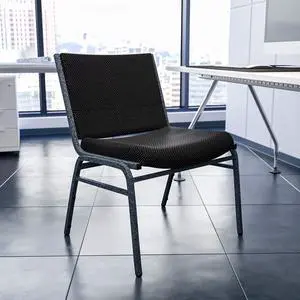 Big & Tall 1000 lb. Rated Black Fabric Stack Chair | Fabric Upholstery, Durable Construction, Commercial Use, 1000 LBS. Weight Capacity Big & Tall 1000 lb. Rated Black Fabric Stack Chair | Fabric Upholstery, Durable Construction, Commercial Use, 1000 LBS. Weight Capacity