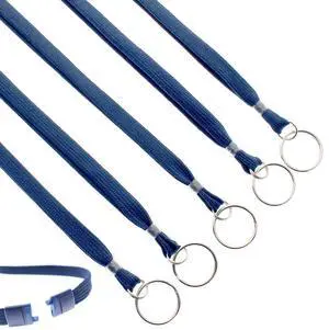 Heavy Duty Breakaway Lanyards for Keys and ID Badges with Key Chain Split Ring - Keychain Badge Holder Heavy Duty Breakaway Lanyards for Keys and ID Badges with Key Chain Split Ring - Keychain Badge Holder