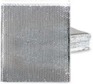 Thermal Insulated Bubble Mailer 15" x 17" - 75-Pack - Heat-Protective & Lightweight Bubble Mailer that Protects Temperature-Sensitive Contents, Food Grade Shipping Material Thermal Insulated Bubble Mailer 15" x 17" - 75-Pack - Heat-Protective & Lightweight Bubble Mailer that Protects Temperature-Sensitive Contents, Food Grade Shipping Material