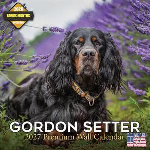 Gordon Setter Calendar 2026-2027, 16-Month 12x12 Wall Calendar | 2026-2027 Calendar, Dog Lover Gift, Made in USA, Thick 100# No-Bleed Paper, Large Writing Blocks, 12x12, US Holidays Gordon Setter Calendar 2026-2027, 16-Month 12x12 Wall Calendar | 2026-2027 Calendar, Dog Lover Gift, Made in USA, Thick 100# No-Bleed Paper, Large Writing Blocks, 12x12, US Holidays