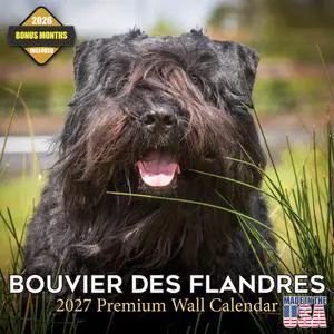Bouvier Des Flandres Calendar 2026-2027, 16-Month 12x12 Wall Calendar | 2026-2027 Calendar, Dog Lover Gift, Made in USA, Thick 100# No-Bleed Paper, Large Writing Blocks, 12x12, US Holidays Bouvier Des Flandres Calendar 2026-2027, 16-Month 12x12 Wall Calendar | 2026-2027 Calendar, Dog Lover Gift, Made in USA, Thick 100# No-Bleed Paper, Large Writing Blocks, 12x12, US Holidays