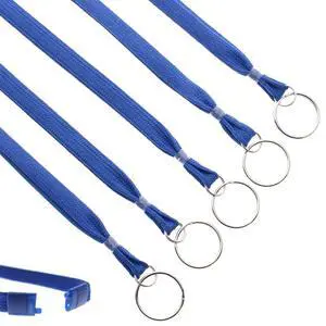 Heavy Duty Breakaway Lanyards for Keys and ID Badges with Key Chain Split Ring - Keychain Badge Holder Heavy Duty Breakaway Lanyards for Keys and ID Badges with Key Chain Split Ring - Keychain Badge Holder