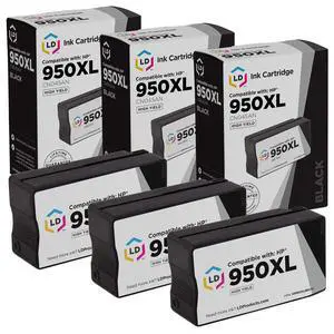 Products Compatible Ink Replacement for HP 950XL 8630 (Black, 3-Pk) Products Compatible Ink Replacement for HP 950XL 8630 (Black, 3-Pk)