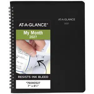2027 Planner, Monthly, 7" x 8.75", QuickNotes, Black (76080527) 2027 Planner, Monthly, 7" x 8.75", QuickNotes, Black (76080527)